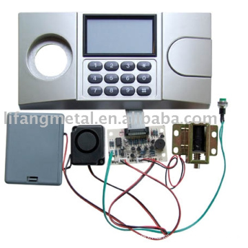 Electronic safe lock with LCD